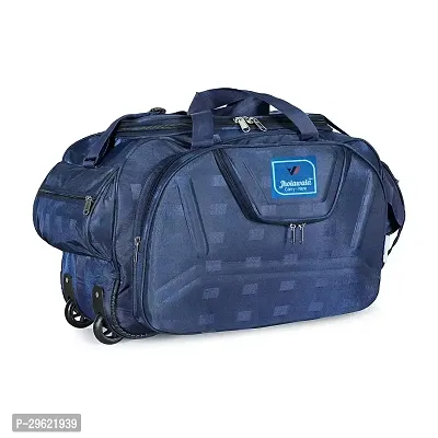 Fancy Nylon Navy Blue Duffle Bagpack For Luggage Travel-thumb0