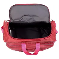 Fancy Polyester Red Duffle Bagpack For Luggage Travel-thumb2