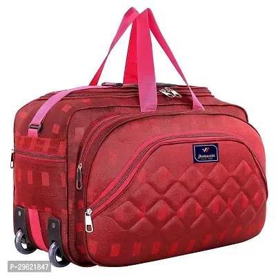 Fancy Polyester Red Duffle Bagpack For Luggage Travel-thumb0