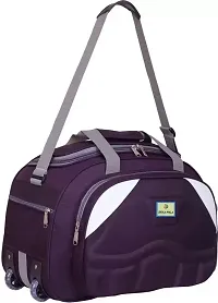 Fancy Polyester Purple Duffle Bagpack For Luggage Travel-thumb1