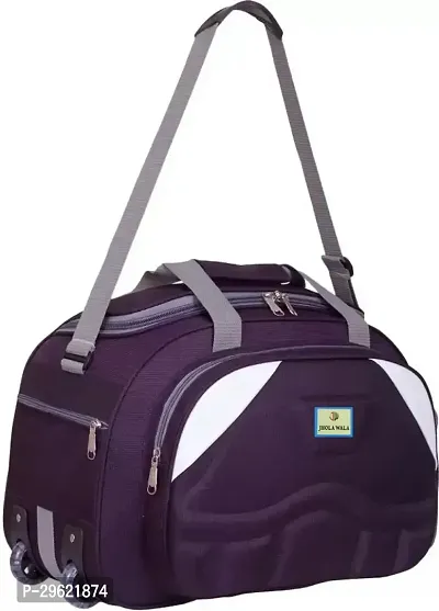 Fancy Polyester Purple Duffle Bagpack For Luggage Travel-thumb2