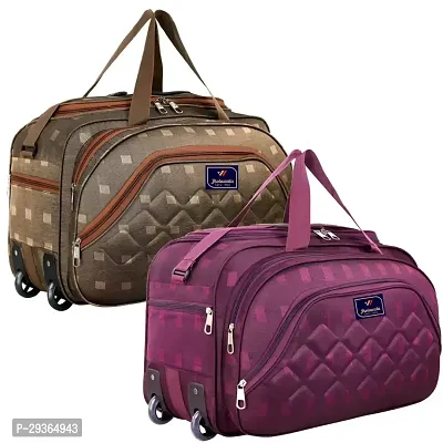 Stylish Multicoloured Polyester Travel Bag Pack Of 2