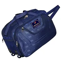 Stylish Navy Blue Nylon Travel Bag-thumb3