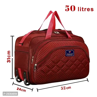 Stylish Red Nylon Travel Bag-thumb2