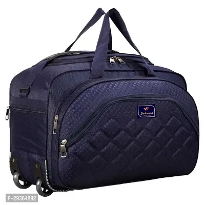 Stylish Navy Blue Nylon Travel Bag-thumb0