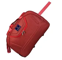 Stylish Red Nylon Travel Bag-thumb4