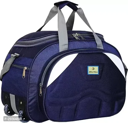 Stylish Navy Blue Polyester Travel Bag-thumb0