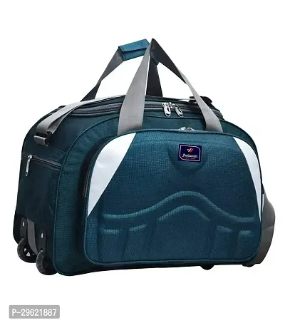 Fancy Polyester Turquoise Duffle Bagpack For Luggage Travel