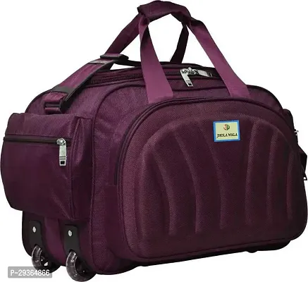 Stylish Purple Nylon Travel Bag-thumb0