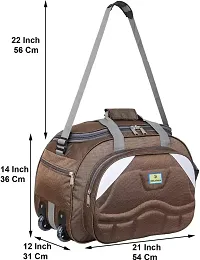 Stylish Brown Nylon Travel Bag-thumb4