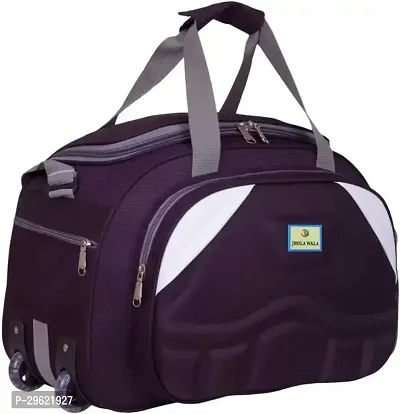 Fancy Nylon Purple Duffle Bagpack For Luggage Travel-thumb0