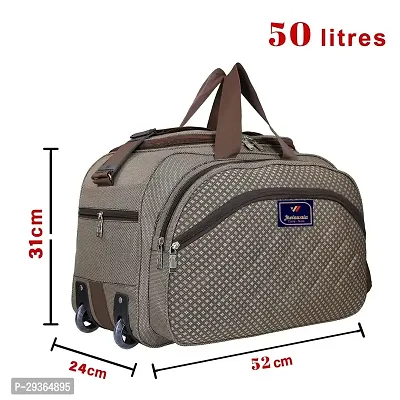 Stylish Brown Nylon Travel Bag-thumb4