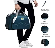 Stylish Turquoise Nylon Travel Bag-thumb1