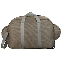 Stylish Brown Nylon Travel Bag-thumb1