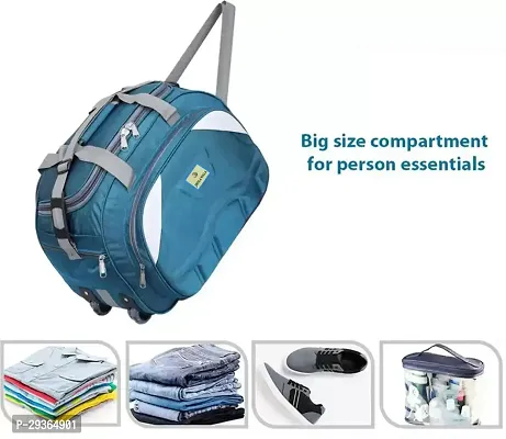 Stylish Turquoise Polyester Travel Bag-thumb2