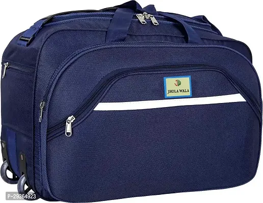 Stylish Navy Blue Polyester Travel Bag