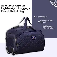 Stylish Navy Blue Nylon Travel Bag-thumb4