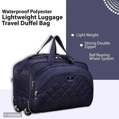 Stylish Navy Blue Nylon Travel Bag-thumb5