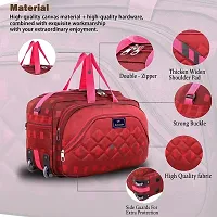 Fancy Polyester Red Duffle Bagpack For Luggage Travel-thumb3