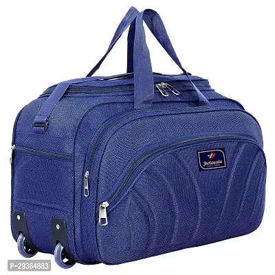 Stylish Navy Blue Nylon Travel Bag-thumb0