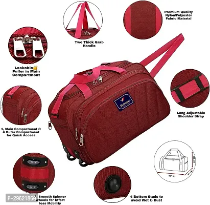 Fancy Nylon Red Duffle Bagpack For Luggage Travel-thumb3