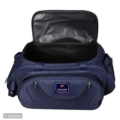 Stylish Navy Blue Nylon Travel Bag-thumb4