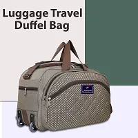 Stylish Brown Nylon Travel Bag-thumb4