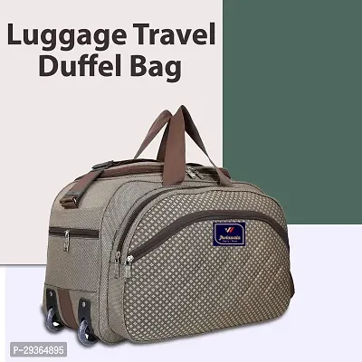 Stylish Brown Nylon Travel Bag-thumb5