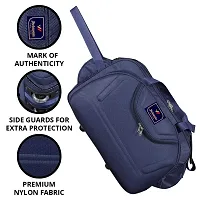 Stylish Navy Blue Nylon Travel Bag-thumb4