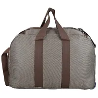 Stylish Brown Nylon Travel Bag-thumb2