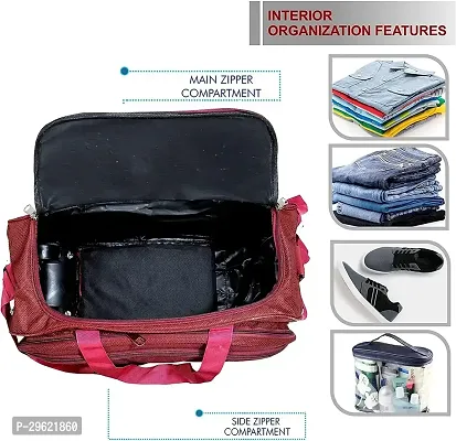 Fancy Nylon Red Duffle Bagpack For Luggage Travel-thumb4