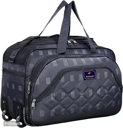 Stylish Grey Nylon Travel Bag-thumb0