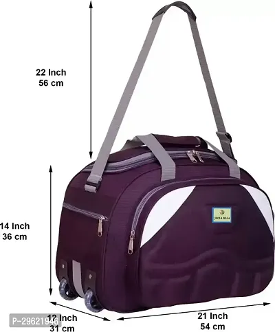 Fancy Polyester Purple Duffle Bagpack For Luggage Travel-thumb4