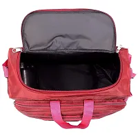 Fancy Polyester Red Duffle Bagpack For Luggage Travel-thumb2