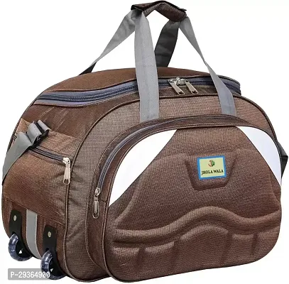 Stylish Brown Nylon Travel Bag-thumb0