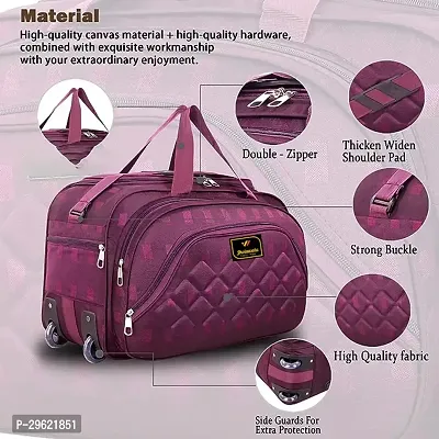 Fancy Nylon Purple Duffle Bagpack For Luggage Travel-thumb5