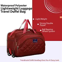 Stylish Red Nylon Travel Bag-thumb2