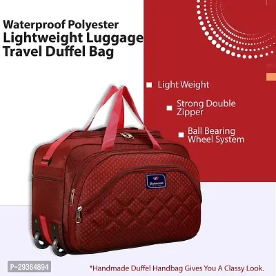 Stylish Red Nylon Travel Bag-thumb3