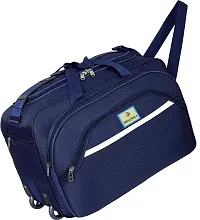 Stylish Navy Blue Polyester Travel Bag-thumb3