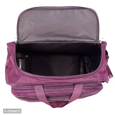 Stylish Purple Nylon Travel Bag-thumb4