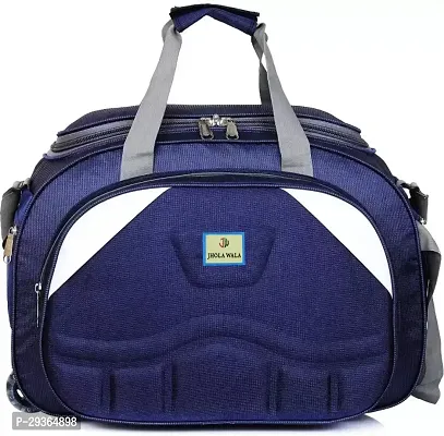 Stylish Navy Blue Polyester Travel Bag-thumb2