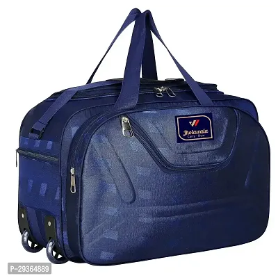 Stylish Navy Blue Nylon Travel Bag-thumb0