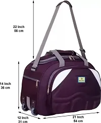 Fancy Nylon Purple Duffle Bagpack For Luggage Travel-thumb2