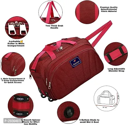 Stylish Red Polyester Travel Bag-thumb3