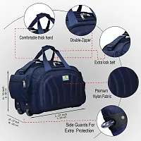 Stylish Navy Blue Nylon Travel Bag-thumb1