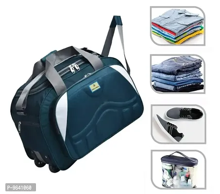Epoch Nylon 60 litres Waterproof Strolley Duffle Bag with Wheels - Luggage Bag-thumb4