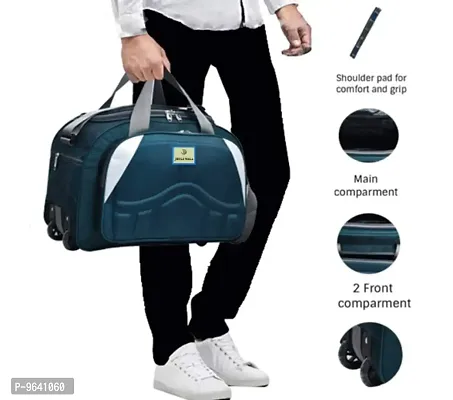 Epoch Nylon 60 litres Waterproof Strolley Duffle Bag with Wheels - Luggage Bag-thumb2