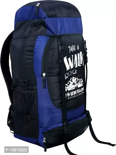 Adventure Series Waterproof Trekking Hiking Travel Bag with Shoe Compartment Rucksack - 60-thumb0