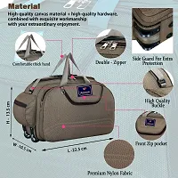 Carry-On Nylon 60 liters Waterproof Strolley Duffle Bag- 2 Wheels - Luggage Bag- For Men  Women-thumb3