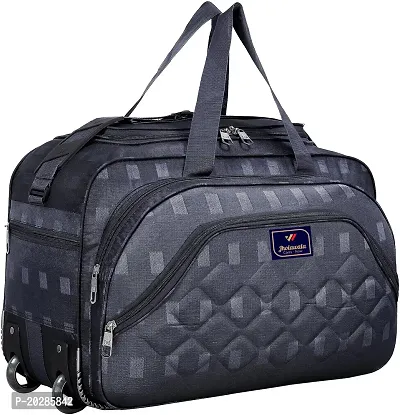 Carry-On Nylon 60 liters Waterproof Strolley Duffle Bag- 2 Wheels - Luggage Bag- For Men  Women